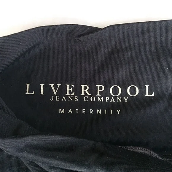 Liverpool Maternity Plaid Stitch Fix Legging 2 / 26 Black Gray - Picture 2 of 15